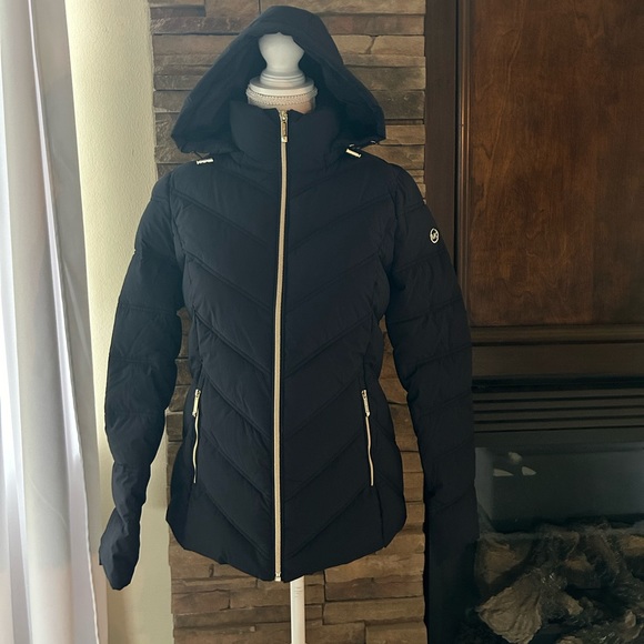 Michael Kors Packable Quilted Puffer Jacket-Navy-Size XS-NWT RP$350đź’™ - Picture 4 of 9